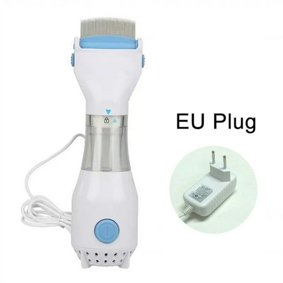 Electric Lice Grabber Multifunctional Physical Flea Removal Killer Brush Pets Comb Pet Hair Cleaner Lice Remover Comb (EU plug)