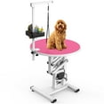Electric Lift Dog Grooming Table 24" Rotating Desktop Pet Grooming