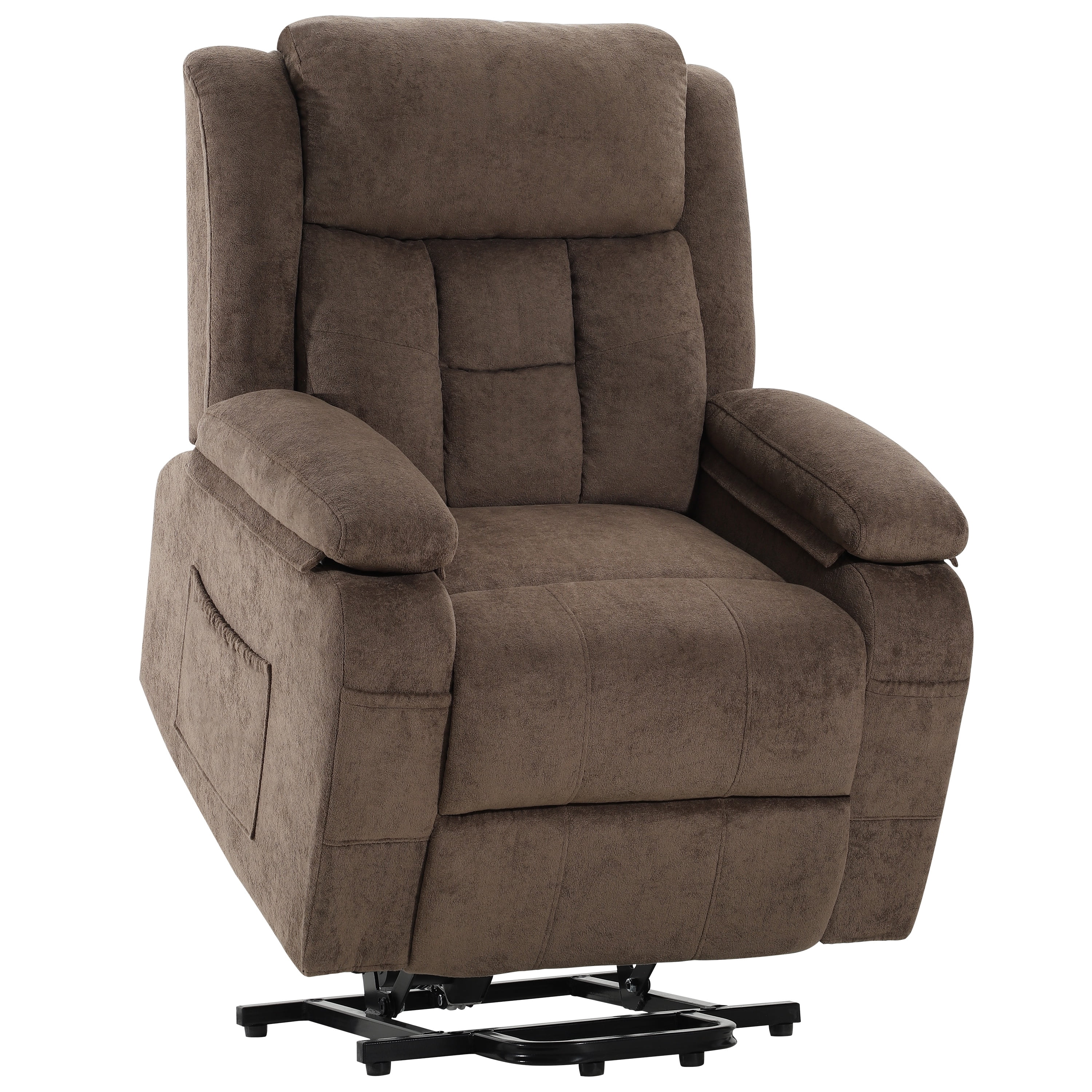 LEGAHOME Power Lift Recliner for Elderly, Electric Easy Stand Assist Lift Chair without Heat and Massage, Senior Recliner Chair Home Theater Recliners for Living Room, 350 lbs Capacity, Brown