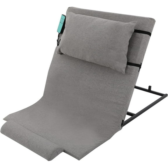 Electric Lift backrest Bed, Adjustable Power Lifting Bed backrest with Remote Control Device,Sit-up Back Rest Chair for Neck Lumbar Back Load Capacity 300kg (Grey)
