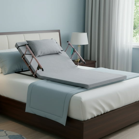 Electric Lifting Bed Backrest for Elderly, 4-68 Adjustable Lifting Bed Backrest with Foldable Rails for Elderly Pregnant Women Patient Handicap, 300 lbs Capacity