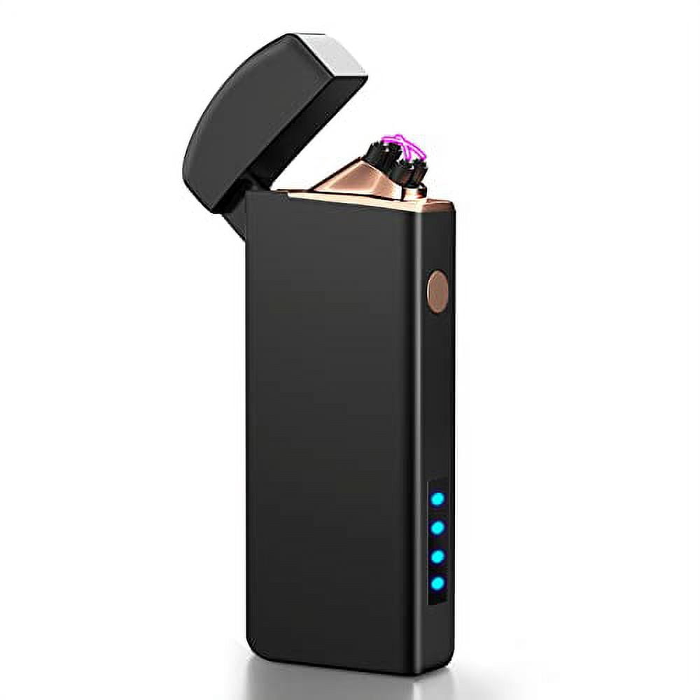 Real Fingerprint Luxury Big Arc Plasma Lighter, USB 4 in 1, Smart Display Charge, Gifts for Friends - 15