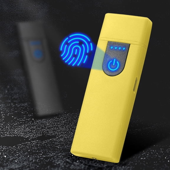 Electric Lighter, USB Rechargeable Touching Sensor Candle Lighter, Safetys Lock, Windproof, Lightweight, Compact Pocket Style, for Candle, BBQ, Camping, Cooking, Father Gifts