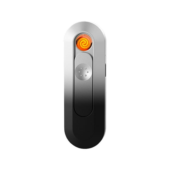 Electric Lighters Rechargeable Thin And Light Induction Charging Lighter Gradient Windproof Cigarettes Lighter Mini Pocket Portable Cool Color Light Igniter