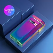 Electric Lighters Rechargeable USB Lighter, Electronic Plasma Butane Torch with Double Arc, Dual Use Self Lighting Cool Lighters with Power Capacity LED Indicator