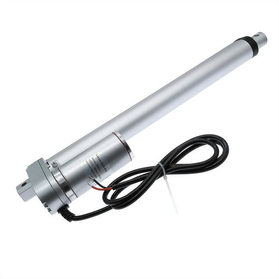 Electric Linear Actuator 12V/24V DC Motor 400mm Stroke Linear Motion Controller 100/300/500/700/1000/1200/1500N ,Low Noise - 12V 300N 35MM S_WHITE 400MM