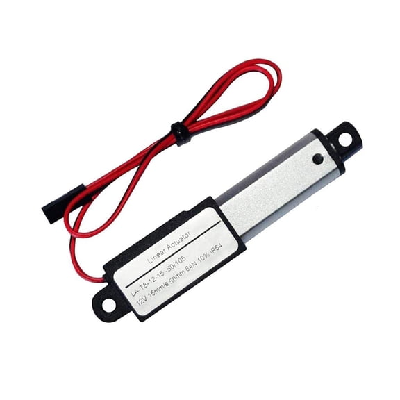 Electric Linear Actuator 12V 64N Thrusts Telescopic Small Motion Actuator with Limit Switches for Mechanical Device