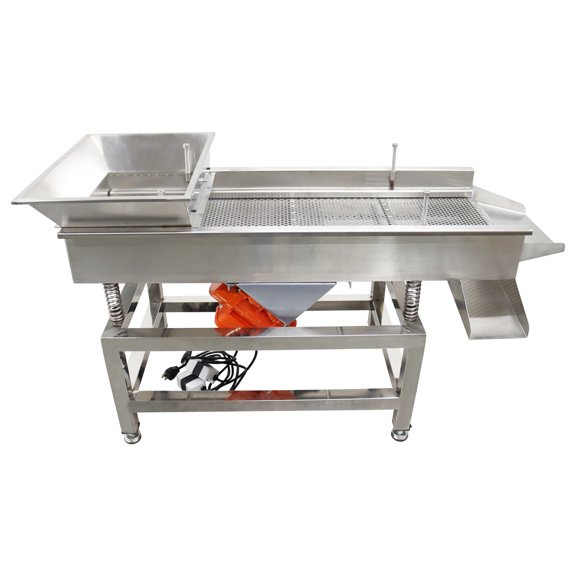 Electric Linear Vibrating Sieve Shaker Straight Vibrating Sifter 8mm Screen Mesh TB610