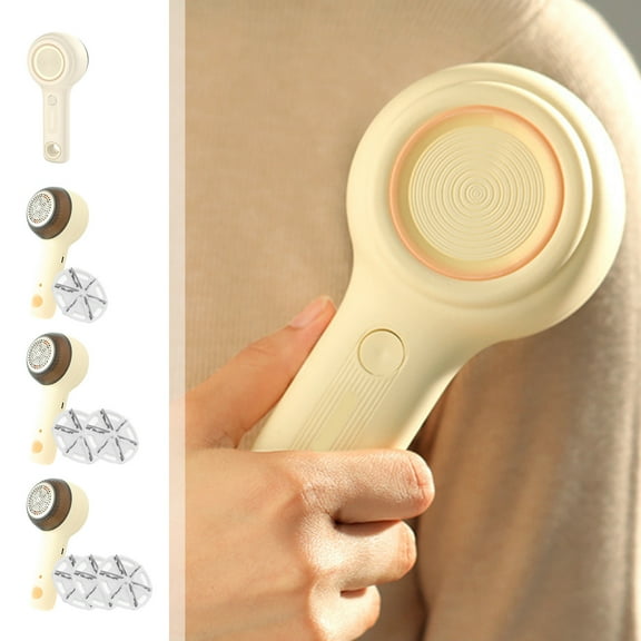 Electric Lint Remover Strong Suction Fuzz Shaver | Quiet 75dB Operation | Portable Fabric Pill Trimmer for Clothes Sweaters Blankets | Ergonomic Handle | 1PC Yellow | 7.5x18cm