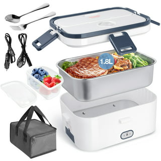 Cello Electro Hot Case Electric Lunch Box Detachable Cord 3 Container -  Silver