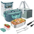 Electric Lunch Box for Adults Heatable Lunchbox 1.5L 3 in 1 Lunch Box
