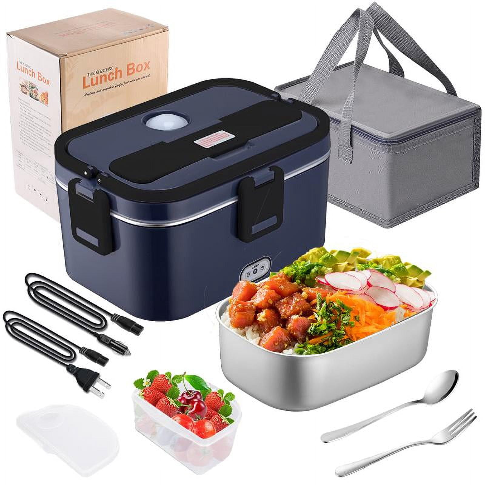 Electric Lunch Box Food Heater, 1.8L 3 in 1 UltraQuick Heated Lunch
