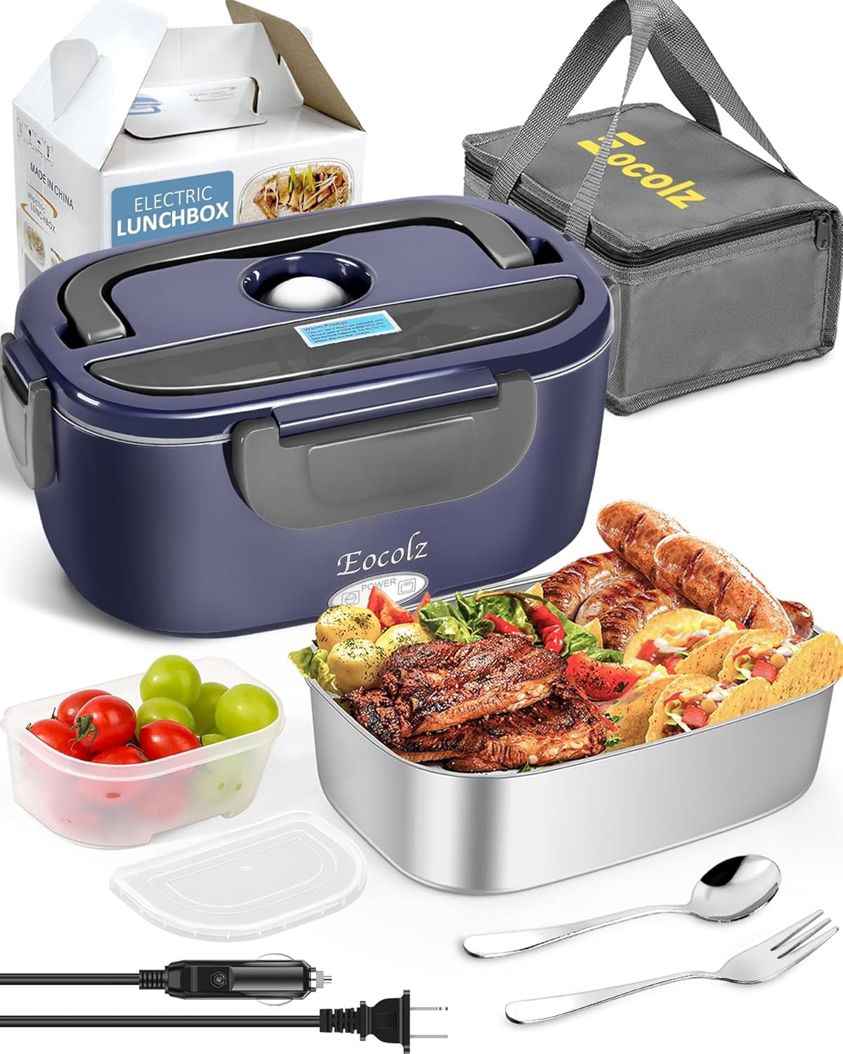 Electric Lunch Box Food Heater 60-80W for Adults, Portable Food Warmer ...