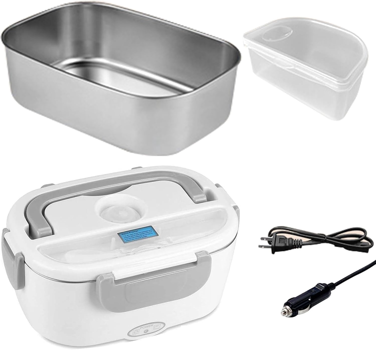 Spareon Electric Lunch Box Food Heater 80W Fast Heated Lunch Box for ...
