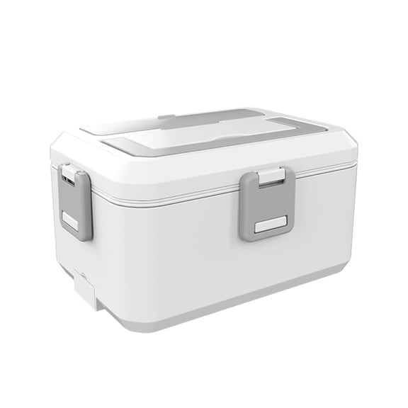Electric Lunch Box Food Heater, 80W Portable Warmer for Car Truck Work with 304 Stainless Steel Container, 12V/24V/110V Green Heated Lunch Box Suitable for Ideal Driver/Work/Gift