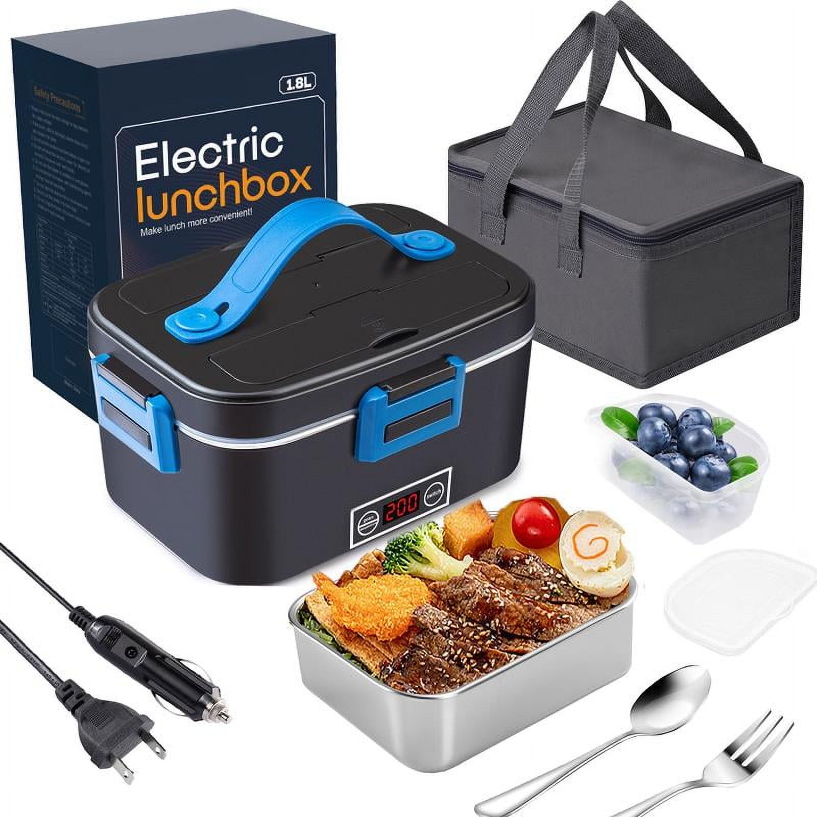 Electric Lunch Box Food Heater for Adults, Heated Lunch Box 12V/24V ...