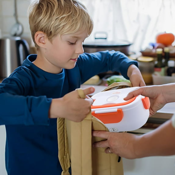 Electric Lunch Box Food Heater for Work, Electric Lunch Box Food Warmer- Portable Heated Lunch Box- Adult Heated Lunch Box With 1L Removable Stainless Steel Container