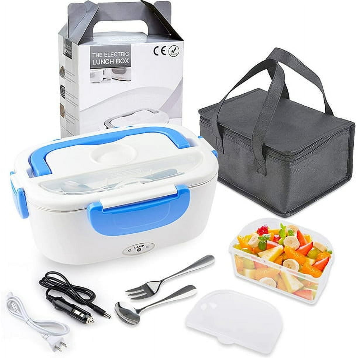 Salton Black 1.58 Insulated Self-heating Lunch Box in the Portable Coolers  department at