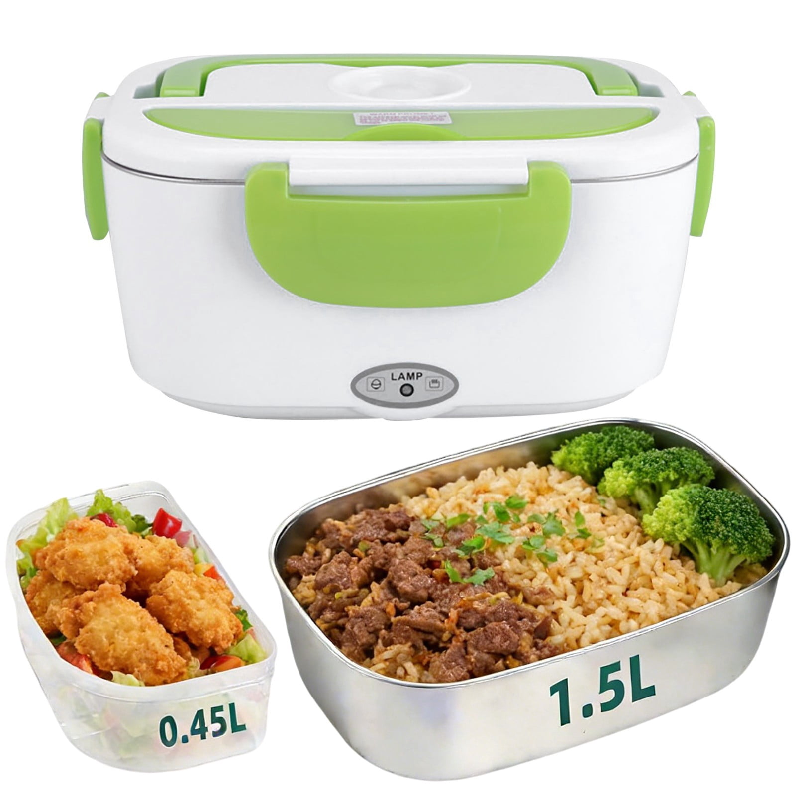 Electric Lunch Box, Portable Food Warmer and Heater Lunch Box for Home Kitchen Travel with Spoon, Liner, Dish Box, Pink 110V US Plug,electric lunch box food heater