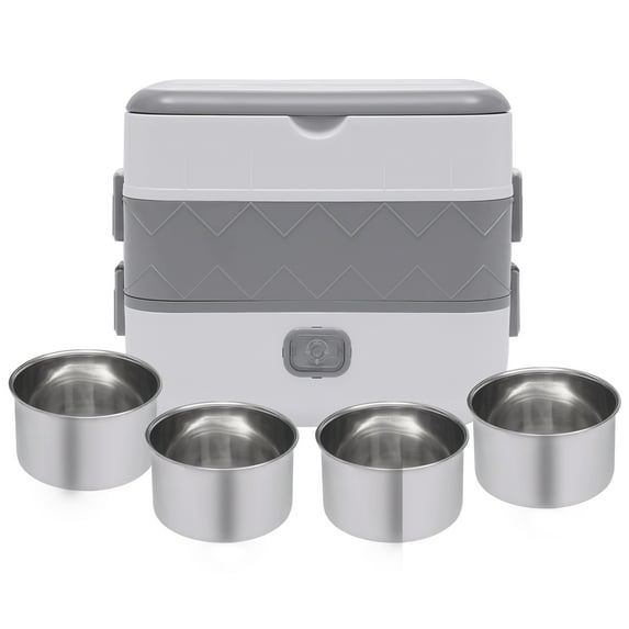 Electric Lunch Box Portable Food Warmer Leak Proof Travel Food Heater Camp 110V