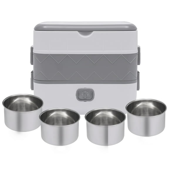 Electric Lunch Box Portable Food Warmer Leak Proof Travel Food Heater Camp 110V