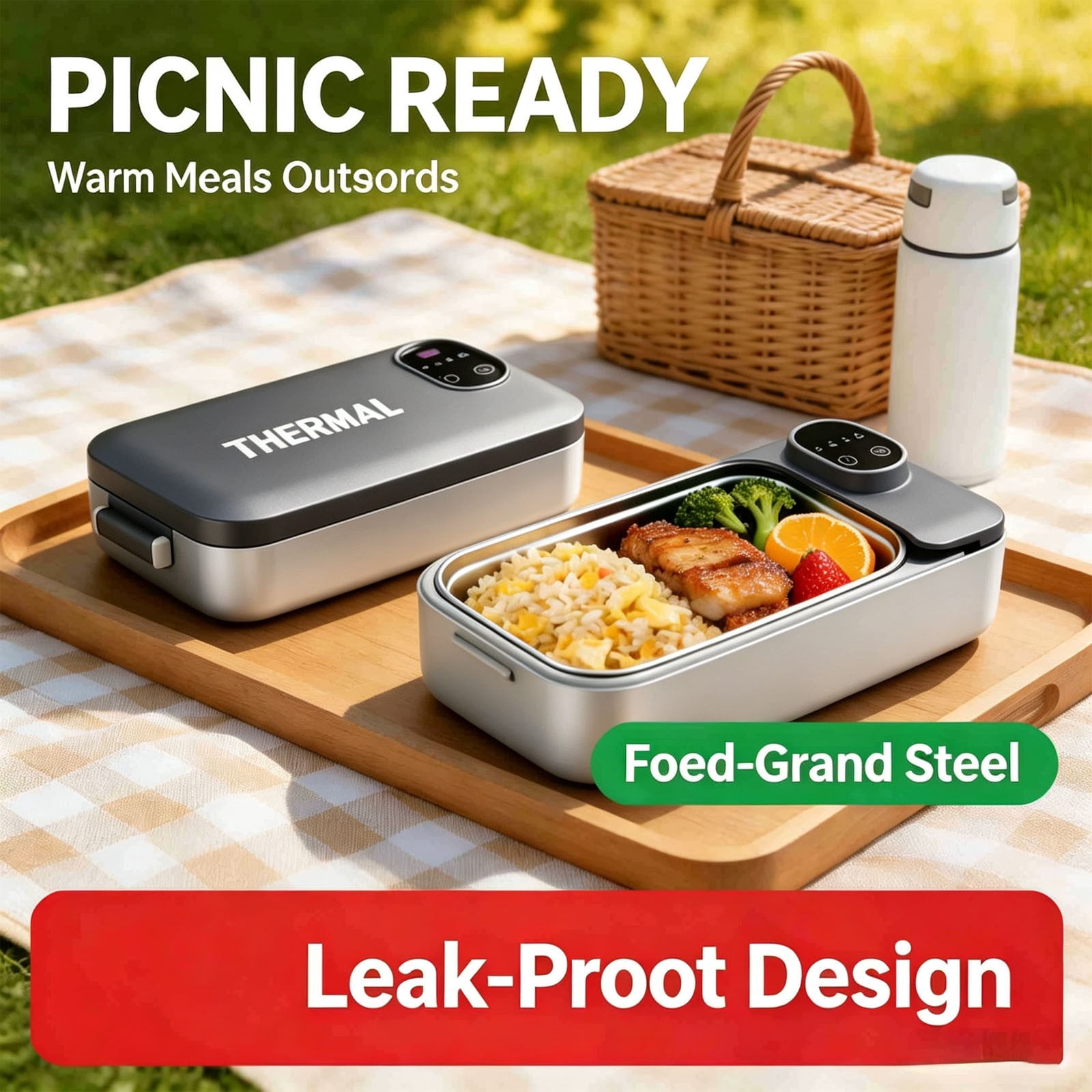 Electric Lunch Box Portable Food Warmer, USB Heated Lunch Box with ...