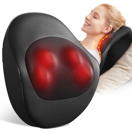 Electric Maager Pillow, Ultra-Quiet Corded Neck and houlder Maager with Heat, Portable 3D Kneading for houlder, Leg & Calf Mucle Pain Relief, Relaxing Gift for Men & Women
