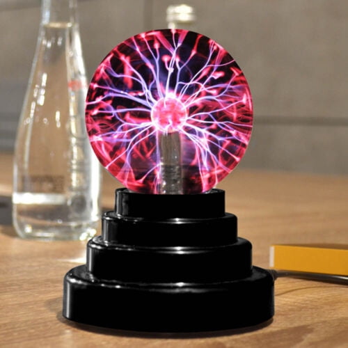 Electric Magic Plasma Static Ball Lava Lamp Light Touch Sensitive USB Battery