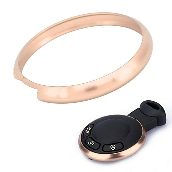Remote Key Fob Ring Trim Aluminum Alloy Replacement for MINI R55 R56 R57 R58 R59 R60Champagne