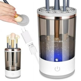 VIDECOR Electric Makeup Brush Cleaner Machine Portable Automatic USB  Cosmetic Brushes Cleaner Cleanser Tool Beauty Makeup Brush Set, Liquid