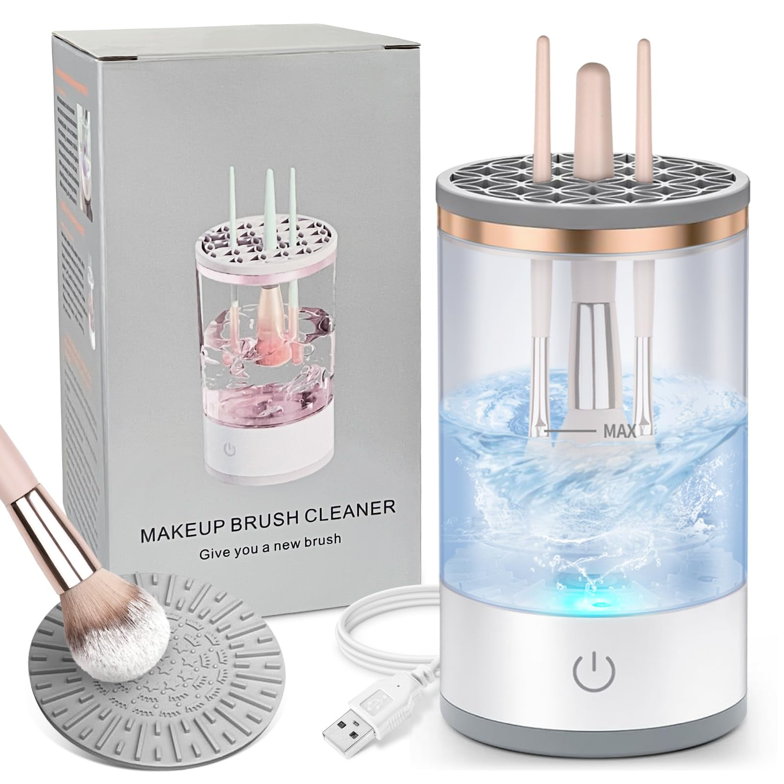 Electric Makeup Brush Cleaner, SSF20 Quick Efficient Machine for Deep ...