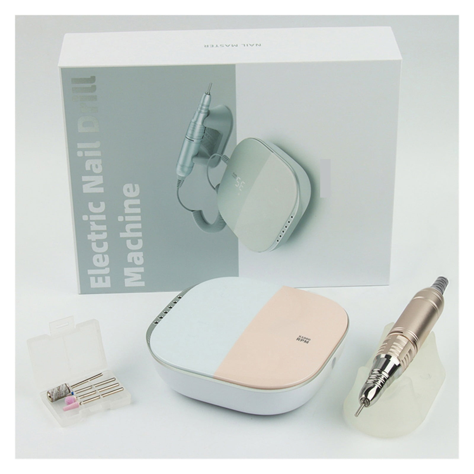 Electric Manicure Machine With Touch-Sensitive Control & LCD Screen, Nail Drill 35000RPM Electric Nail File For Acrylic Gel Nails ,Low Noise