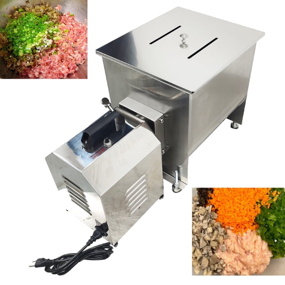 Electric Manual Dual-purpose Stainless Steel Stuffing Mixer 110V Meat Mixer Blender 40L