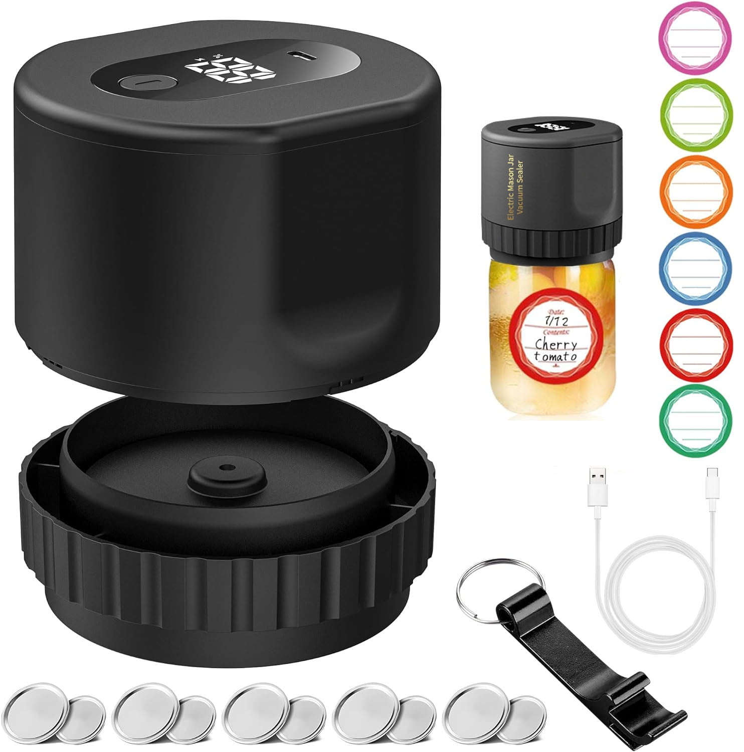 Electric Mason Jar Vacuum Sealer Jar Vacuum Sealer for Canning Jars