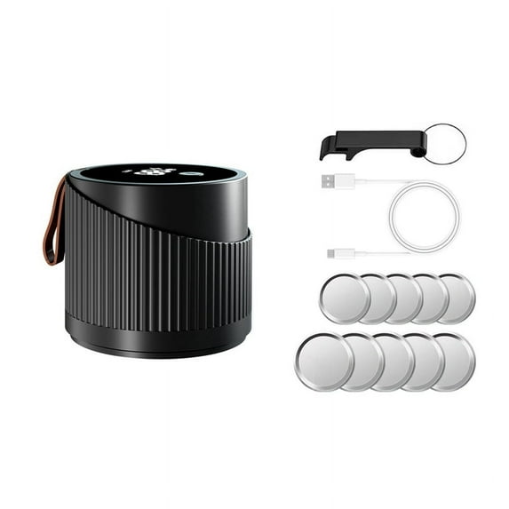 Electric Jar Vacuum Sealer Kit for Wide and Regular Mouth Jars, Vacuum Sealing for Lids Canning Jars,1 * host 1 * bottle opener 5 * large sealing caps 5 * medium sealing caps,Black