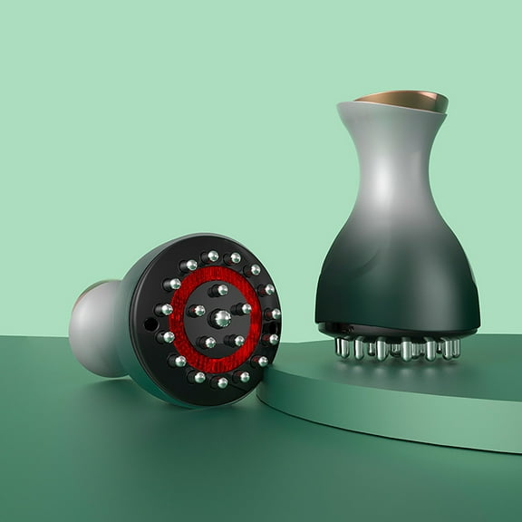 Electric Massage Brush, Portable Body Massager, High-Frequency Muscle Relaxation with Adjustable Temperature and Rechargeable Battery, Compact Pocket Size for Home, Office, and Travel Use