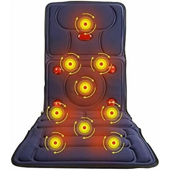 Electric Massagers,Multifunctional Massage Mat with Heating - 8 Modes and 3 Speed for Full Body Neck Waist Shoulder Back Lumbar Calf Muscle Relaxation