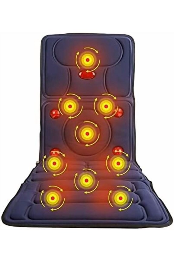 Electric Massagers,Multifunctional Massage Mat with Heating - 8 Modes and 3 Speed for Full Body Neck Waist Shoulder Back Lumbar Calf Muscle Relaxation