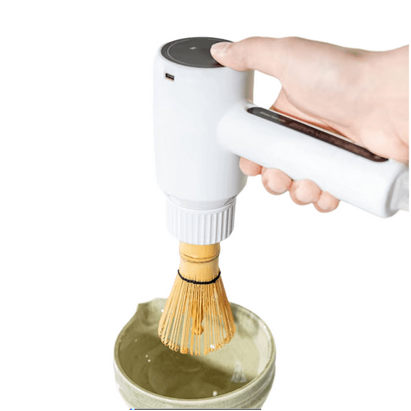 Electric Matcha Whisk Device Rechargeable Quickly Whisking Matcha Blender Tool for Home Beverage Shop DIY Tea-Making,1 * Electric Matcha Whisk Device (not includes bamboo brush)