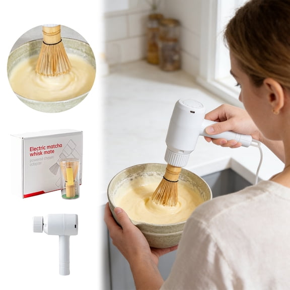 Electric Matcha Whisk & Milk Frother - Rechargeable Handheld Mixer for Coffee, Latte & Matcha Drinks