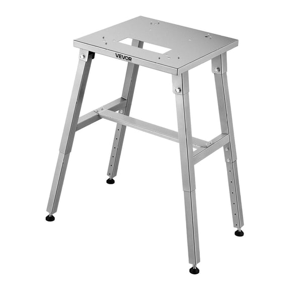 Electric Meat Bandsaw Stand - Adjustable Height Floor Stand, H-Frame, Anti-Slip - Compatible with BS-130 & BS-250 Bone Saws