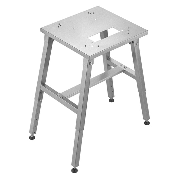 Electric Meat Bandsaw Floor Stand Adjustable Height H-Shaped Heavy Duty Iron Base Compatible with BS-130 BS-250 Bone Saw Machines Stable Anti-Slip Support Frame for Commercial and Home Use