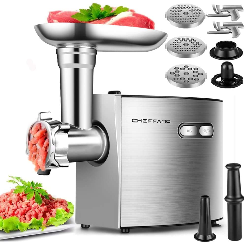 CHEFFANO Meat Grinder, 2600W Max Stainless Steel Meat Grinder Electric