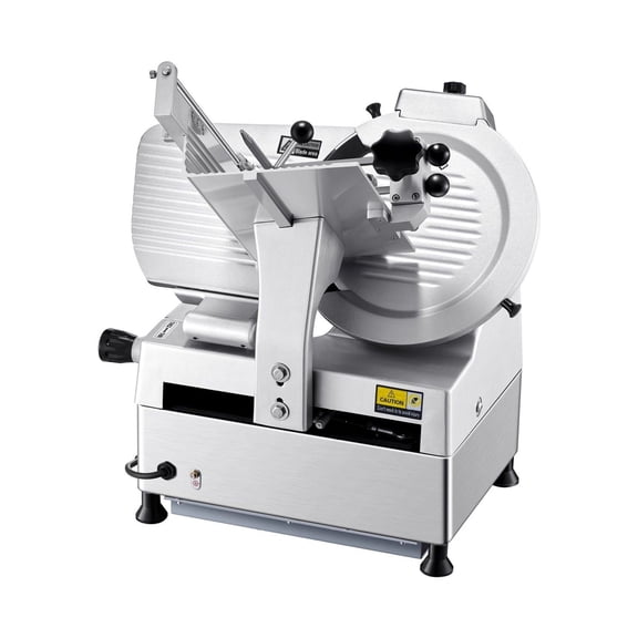 Electric Meat Slicer, 12 Inch Deli Slicer 550W - Adjustable Thickness 0-0.3in, Stainless Steel Blade, Food Slicer for Meat, Cheese, Vegetables & Bread