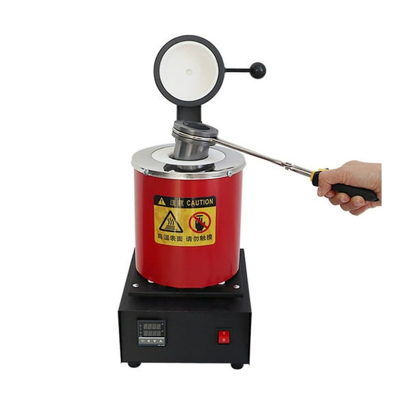 Electric Melting Furnace Machine 1600W 3KG Graphite Crucible For Gold Silver Copper Aluminum Melting Jewelry Smelting Tool ,Easy to Operate