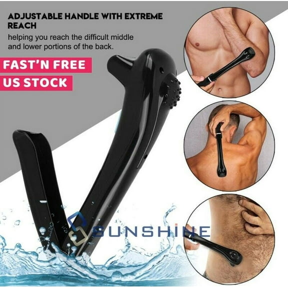 Electric Men Body Trimmer Shaver Razor Back Hair Self Groomer Set Do-It-Yourself