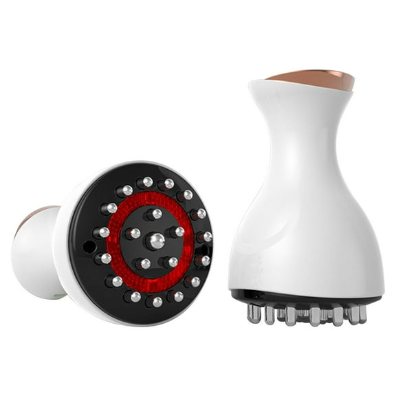 Electric Meridian Massage Brush - Smart Home & Travel Abdominal, Shoulder & Neck Massager with 9-Temperature Settings, 45-55°C Heat, Portable & Rechargeable, 10ml