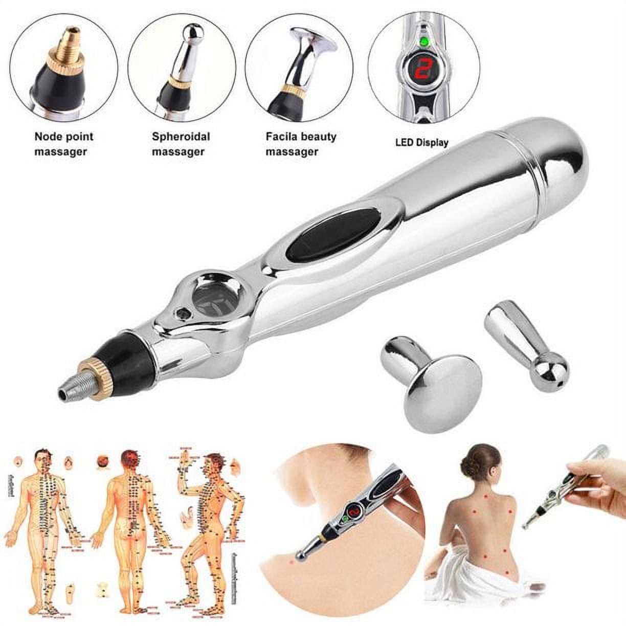 Electric Meridians Laser Body Massager Acupuncture Pen Therapy Electronic Acupuncture Pen Meridian Energy Heal Massage Pain Relief