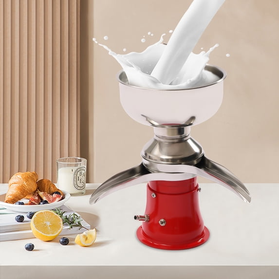 Electric Milk Cream Separator with 5L Capacity, High-Speed 10,500 RPM, Food-Grade Stainless Steel for Efficient Cream and Skim Milk Separation