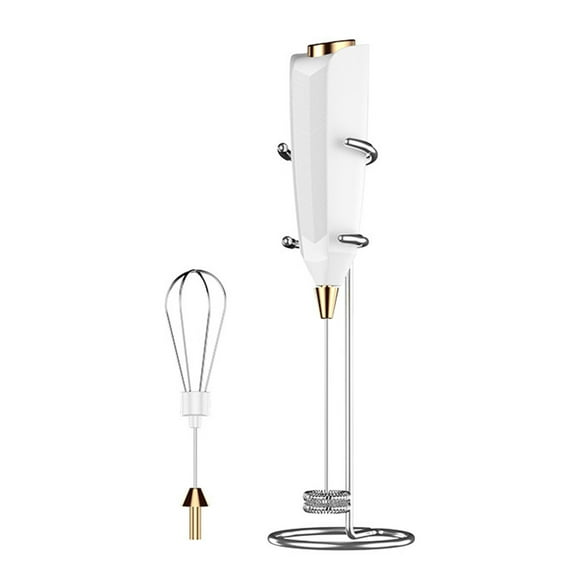 Electric Milk Frother Automatic Whisking Tool with Stainless Steel Whisk Heads for Coffee Latte Cream and Baking